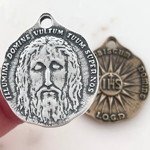 Face of Christ - Holy Face of Jesus Medal - Bronze - Shroud of Turin- Made in the USA