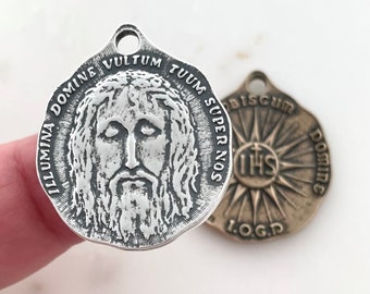 Face of Christ - Holy Face of Jesus Medal - Bronze - Shroud of Turin- Made in the USA