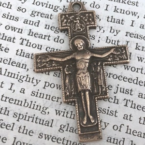 Medium Size  San Damiano Crucifix - Franciscan Crucifix - St. Francis - San Damiano Crucifix
