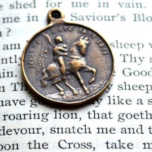 St. Joan of Arc Religious Medal 1 Catholic Medal Vintage Replica Made in the USA SF-1068 image 4