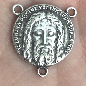 Face of Christ - Holy Face of Jesus Medal - Bronze  or Sterling Silver - Shroud of Turin- Made in the USA