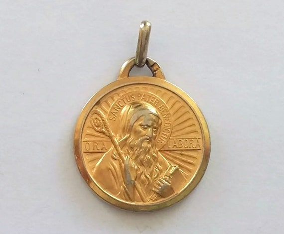 Vintage Large Saint Benedict Medal Medaille St Benoit France