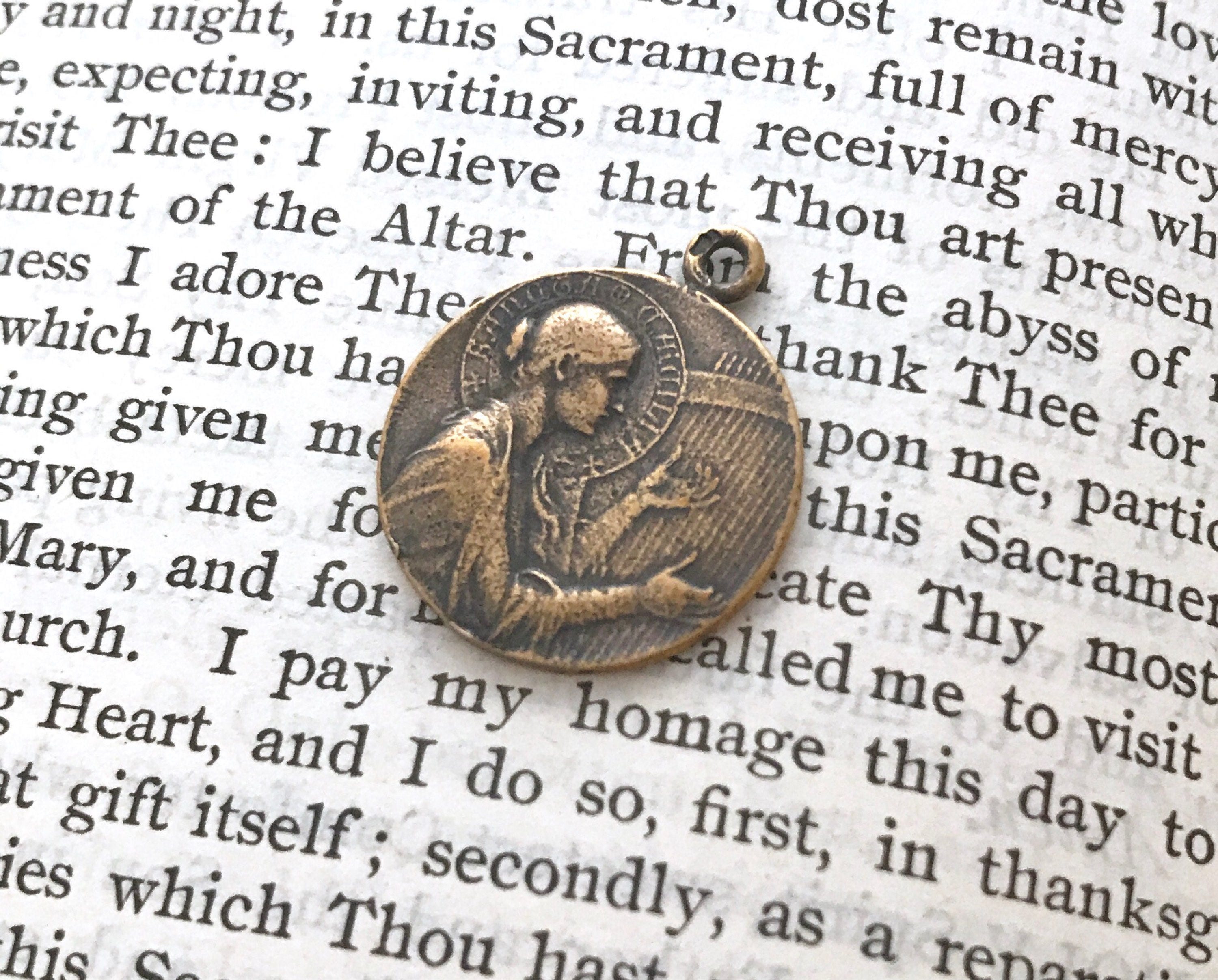 St. Cecilia Medal - Patron of Music - 7/8" - Bronze or Sterling Silver ...