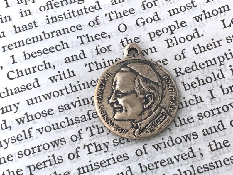 St. John Paul II Medal Our Lady of Czestochowa Bronze or - Etsy