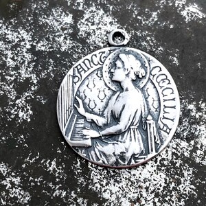 St. Cecilia Medal - Patron of Music - 3/4" - Bronze or Sterling Silver ...