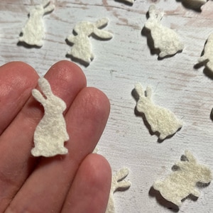 Confezioni di coniglietti in feltro, piccoli coniglietti, abbellimenti artigianali fustellati