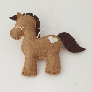 Felt pony decoration - horse ornaments