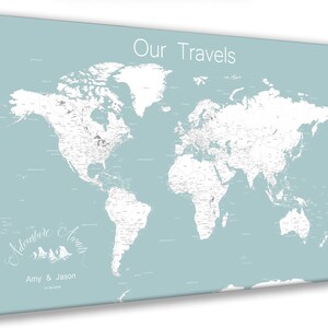 Very Detailed Large World Map. Large World Travel Map, Oversized Map of the World,
