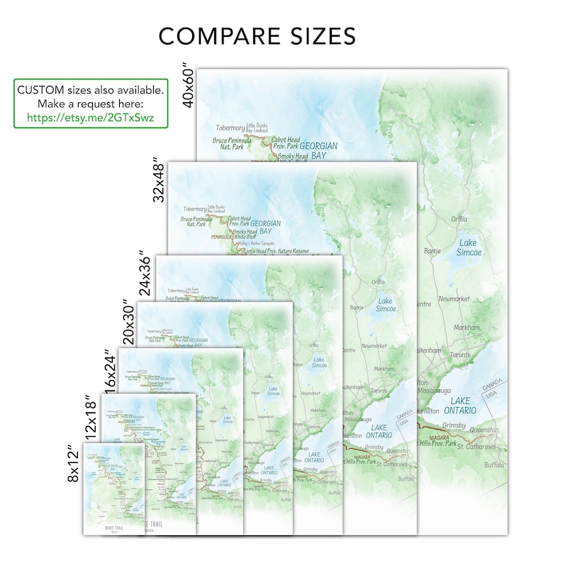 John Muir Hiking Trail Map, Exploring California Hiker Map Print, Framed Personalized Gift Idea for Hiker, West Coast Camper Wall Art Decor image 9