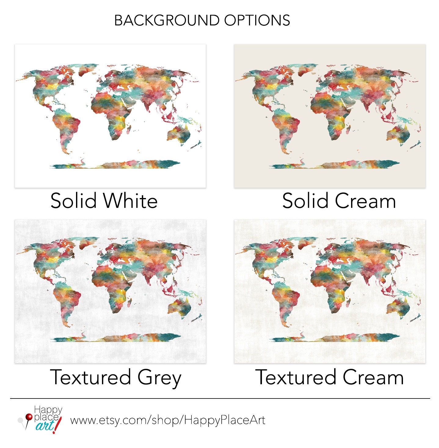 very large custom world map print or printable world map art etsy