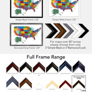 Detailed USA map with cities, and states labels. US map print with city names and state names added. Neutral colors. Push pin map idea image 8