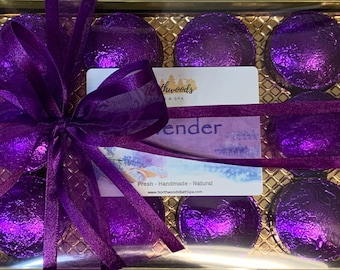 Lavender Aromatherapy 12-pack Gift Set - Shower Steamers Made with Essential Oil