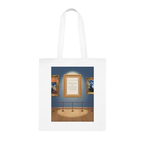 If You Can Read This You're Too Close to the Painting Tote Bag | Museum Worker Gift | Gallery Humour Cotton Tote | Curator Gift