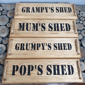 Pop's Shed Plaque, Pop's Shed Sign, Wooden Plaque image 5