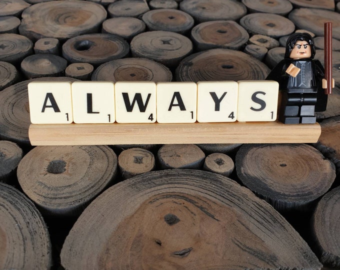 Gift for a loved one ,"Always" Scrabble Tile Desk Decor, Scrabble Desk Plate, Valentine's Gift