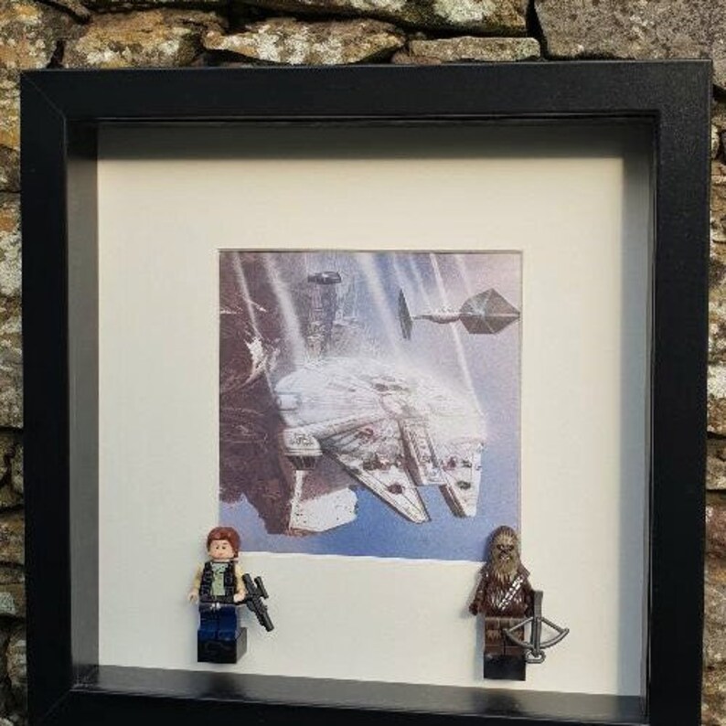 Star Wars Frame with Han Solo and Chewbacca figures