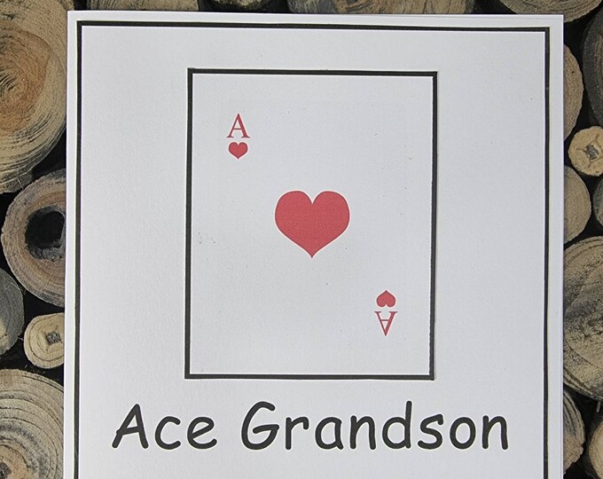 Ace Grandson Greeting  Card