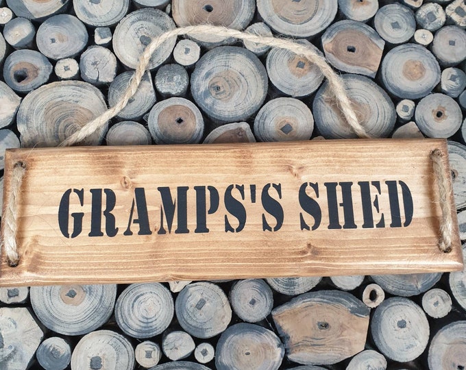 Gramps's Shed Plaque, Gramps's Shed Sign