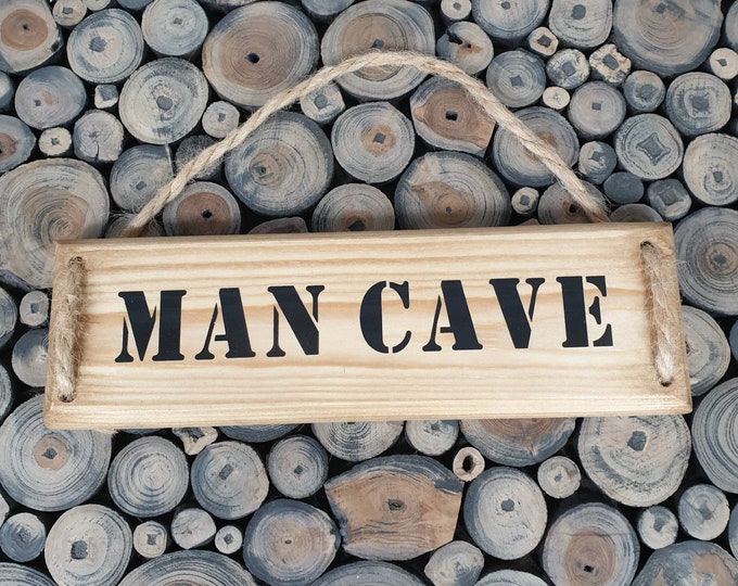 Man Cave Plaque, Man Cave Sign, Wooden Plaque