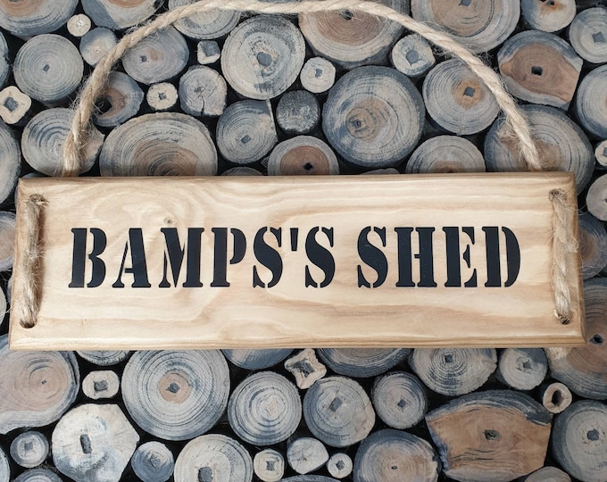 Bamps's Shed Sign, Bamps's Shed Plaque, Shed Sign