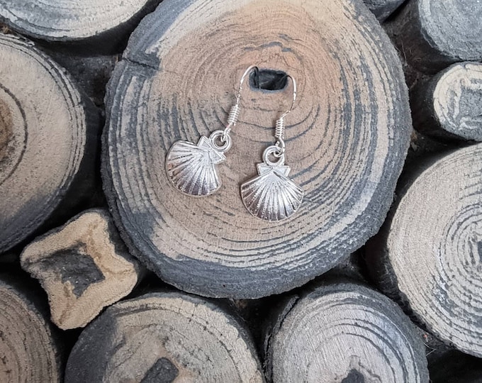 Shell Earrings, 925 Sterling Silver Wires