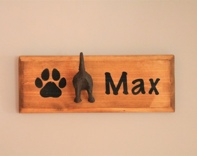 Personalised Dog Tail Hook for Your Dog's Lead