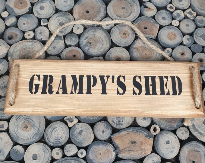 Grampy's Shed Plaque,  Grampy's Shed Sign