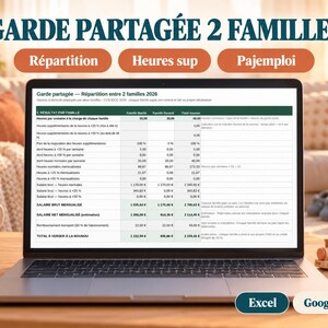 Shared childcare nanny 2026 | Salary split between 2 families | Excel spreadsheet Pajemploi | Google Sheets
