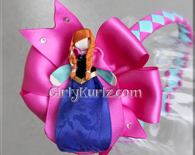 Frozen Anna Headband Anna Ribbon Sculpture Hair Clip Etsy