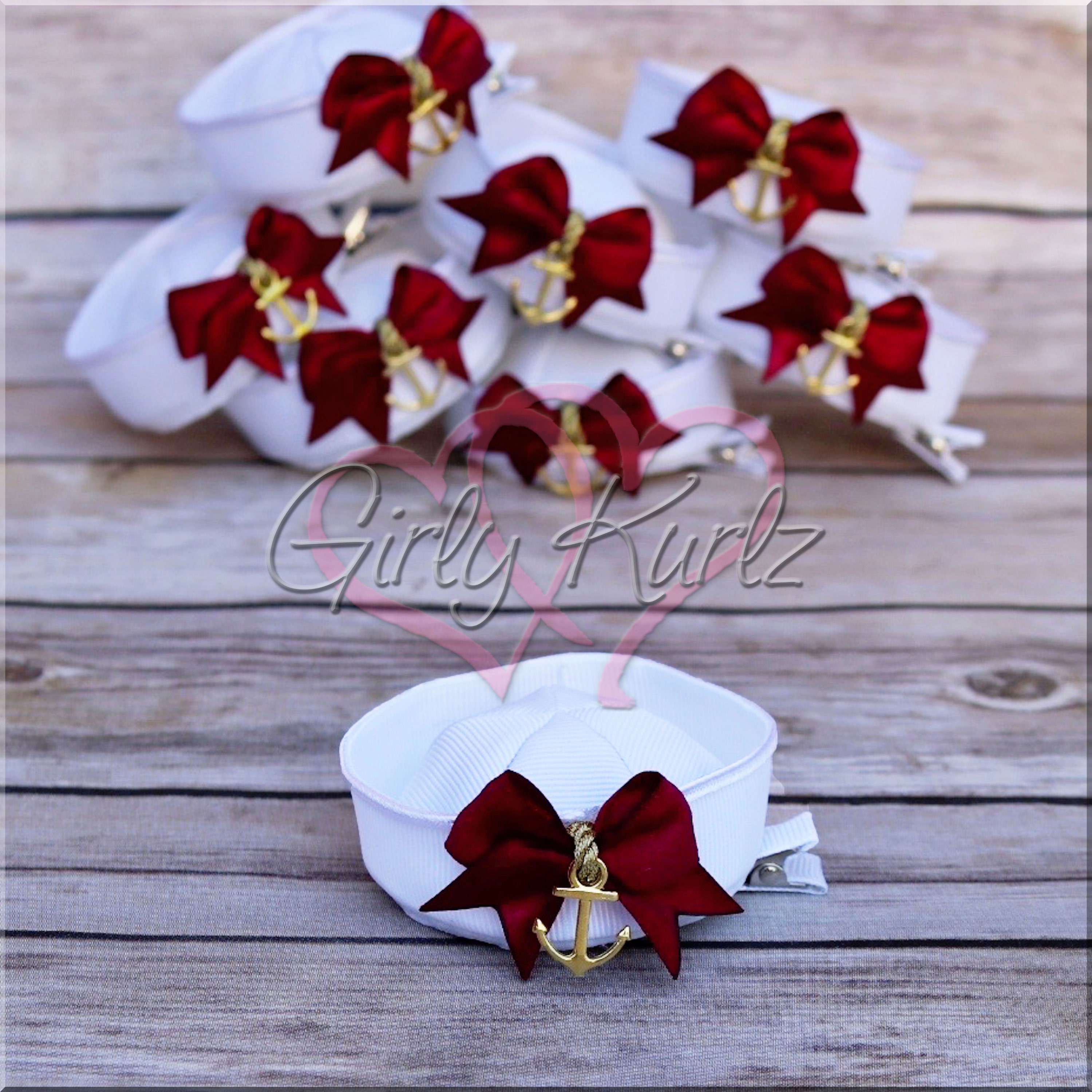 Sailor Hair Bow Sailor Hat Hair Clip Sailor Hat Bow Navy Etsy