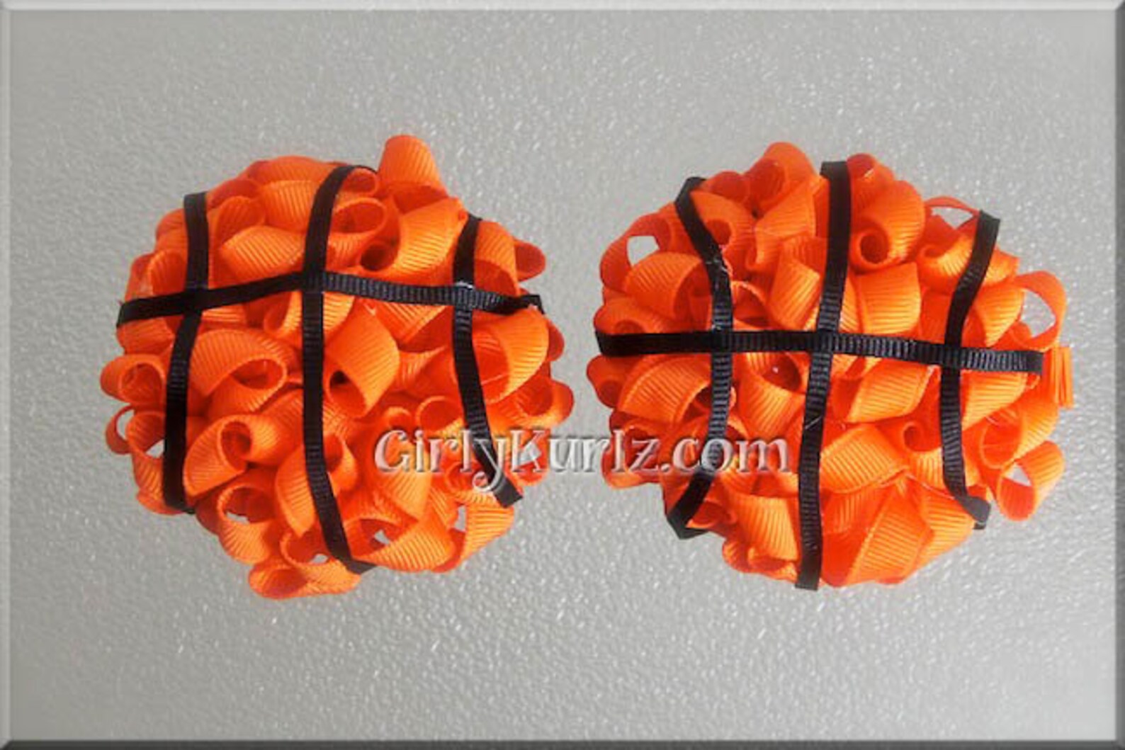 Basketball Hair Bow Basketball Hair Clip Sports Hair Bow Etsy