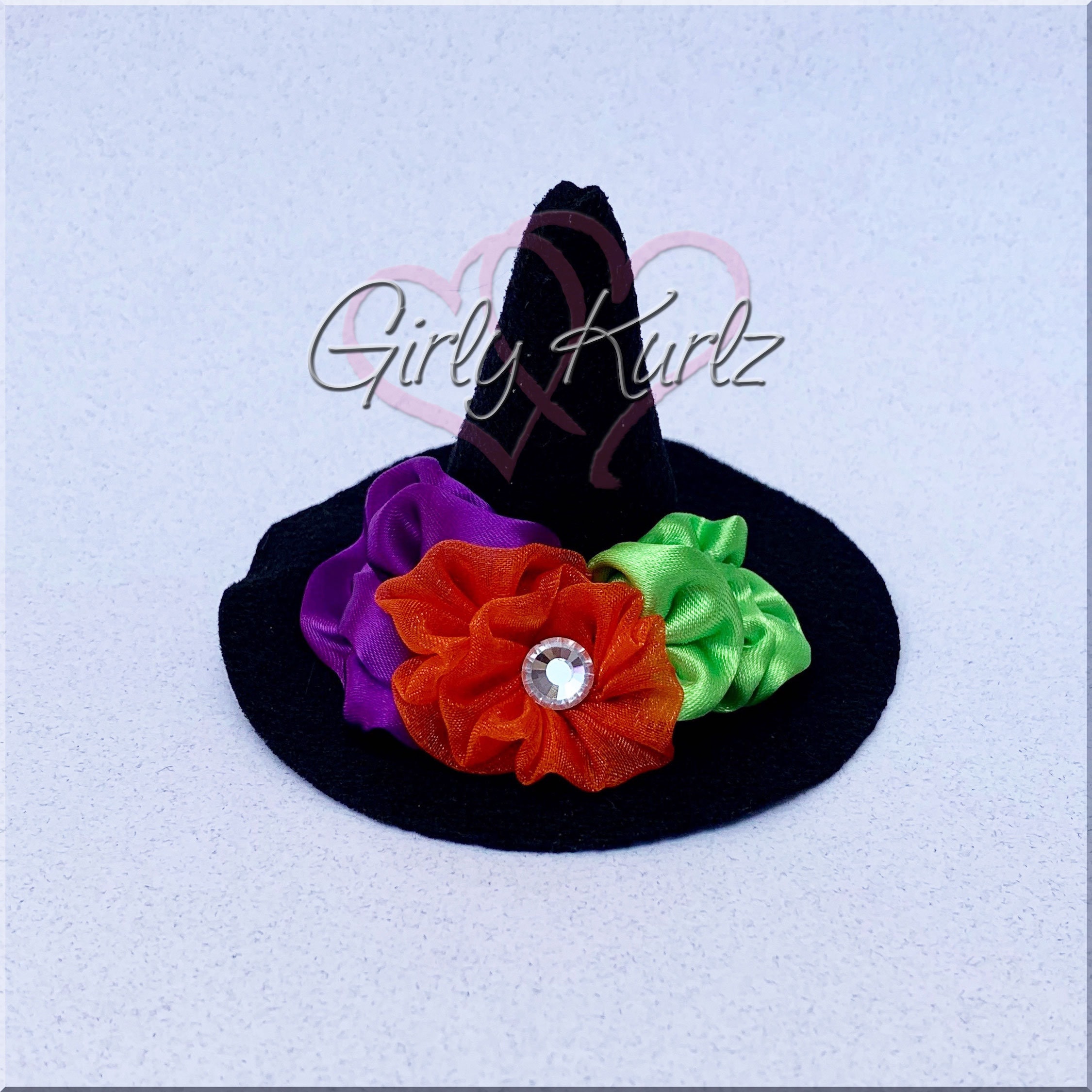 Witch Hat and Boots Hair Bow, Halloween Hair Bow, Witch Hair 