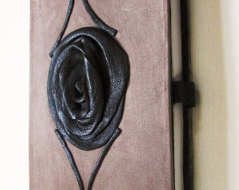 2025 Personal organiser, genuine leather diary, vintage floral diary- with optional personalised gift note.