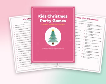 Weihnachtsspiele für Kinder, 21 druckbare Weihnachtsspiele für Kinder, Aktivitäten für die Weihnachtsfeier im Klassenzimmer, Kinderquiz, Familienspaß