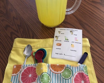 Just Pretend Play Apron- Lemonade Stand