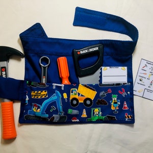 Just Pretend Play Apron Construction Construction on Blue