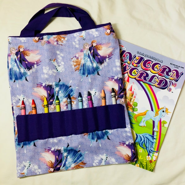 Girl's Coloring Tote Bag- Favorite Characters