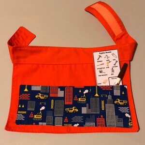 Just Pretend Play Apron Construction Skyscrapers Orange