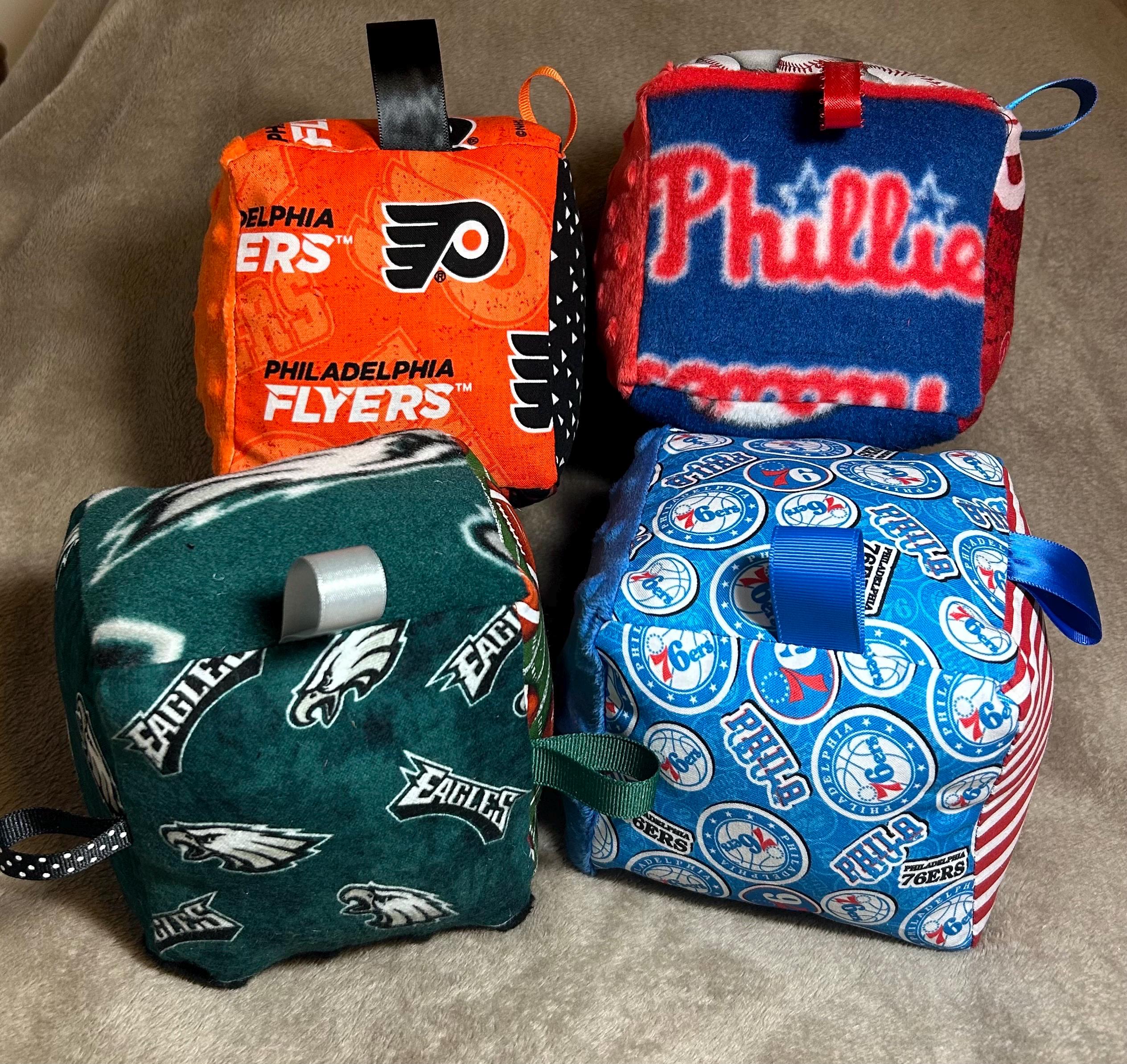 Philly Fan themed Soft Baby Blocks