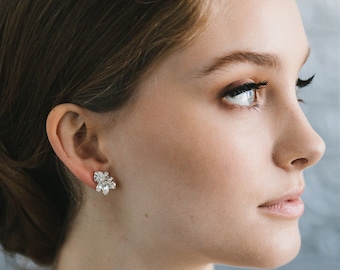 Crystal Wedding Earrings •  Crystal Bridal Earrings • Stud Earrings • Bridal Earrings • Bridesmaid Earrings • 4440