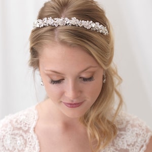 Crystal Bridal Headband, Crystal Wedding Headband, Rhinestone Headband, Crystal Headband, Hair Accessory, Bridal Headpiece TI-3303 image 1