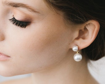 Pearl Wedding Earrings • Pearl Drop Bridal Earrings • Pearl Bridal Drop Earrings • Wedding Earrings • Dangle Wedding Earrings • 4455