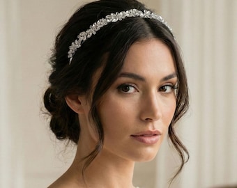 Crystal Bridal Headband • Crystal Bridal Hairpiece • Wedding Headband • Wedding Hair Accessory • Sparkling Headpiece • 3493