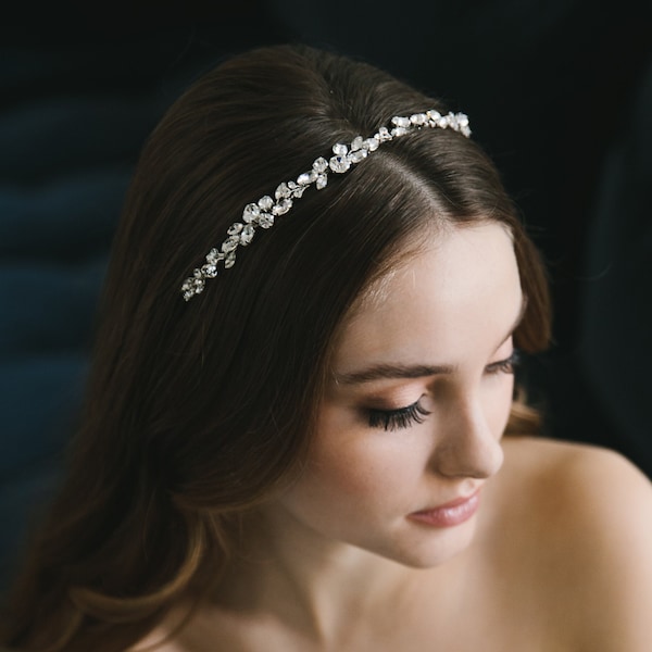 Crystal Bridal Headband • Crystal Bridal Hairpiece • Wedding Headband • Wedding Hair Accessory • Crystal Headpiece • Crystal Headband • 3458