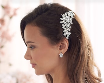 Peigne de mariée perle, peigne à cheveux de mariée vintage, accessoire de cheveux de mariage, peigne à cheveux en strass, accessoire de cheveux de mariée, peigne de mariée ~ 2228