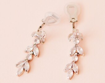 clip on bridesmaid earrings