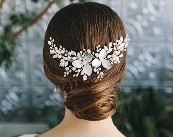 Floral Hair Vine • Wedding Headpiece • Bridal Hair Vine • Wedding Hair Vine • Bridal Headpiece • Floral Wedding Hair Accessory • 2534