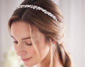 Crystal Bridal Headband, Crystal Bridal Hairpiece, Wedding Headband, Wedding Hair Accessory, Crystal Headpiece, Crystal Bridal Headband~7100