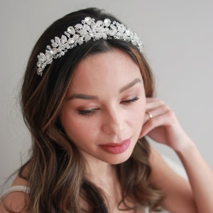 Crystal Bridal Tiara, Princess Crown, Crystal Wedding Tiara, Elegant Bridal Tiara, Crystal Crown, Crystal Bridal Crown  ~TI-3100