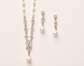 Simple Single Pearl Drop Necklace Bridesmaid Wedding Flower Girls Bridal 15N Simple Single Pearl Drop Necklace Bridesmaid Wedding Flower Girls Bridal 15N